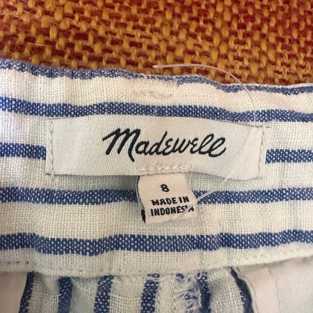 Madewell Blue and White Striped Fabric